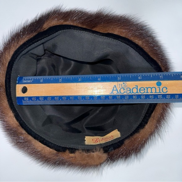 Vintage Betmar Elegant Brown‎ Fur Hat and Scarf Set main image 14